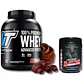 Pack 100% Premium whey Advanced Protein 5 lbs + Pre Workout Dr. Buffalo Labz 460gr 30 servicios - Miniatura 1