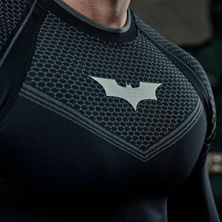 8004 - Compresion Batman Manga Larga - Negra 2