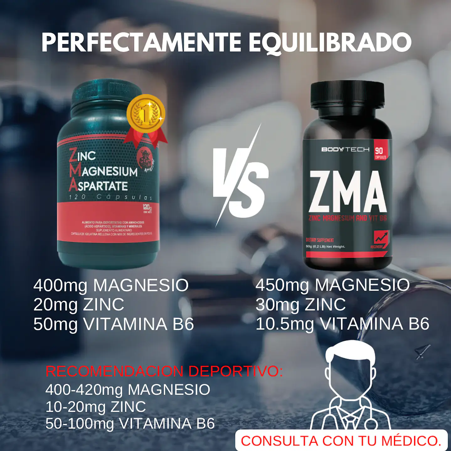 Pack 12 ZMA Buffalo Labz 240 cápsulas 3