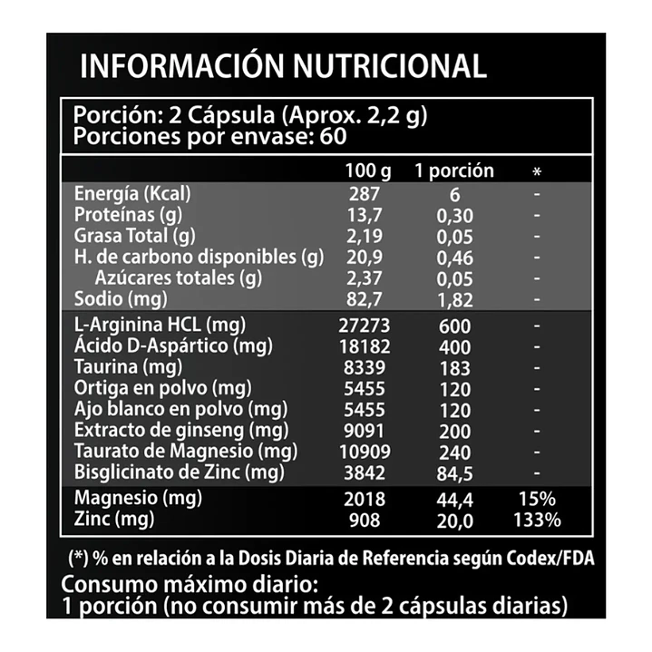Pack 12 Testo Full Buffalo 120 capsulas 2
