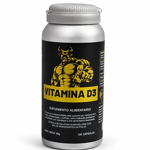 Vitamina D3 800 IU Bull 120 capsulas