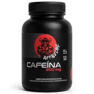 Cafeina 200mg Buffalo Labz 120 Cápsulas