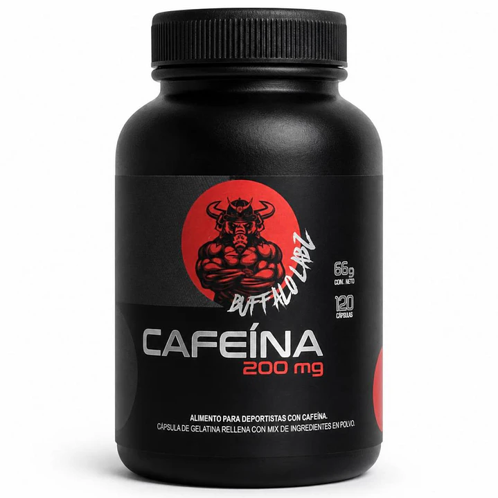 Cafeina 200mg Buffalo Labz 120 Cápsulas 1