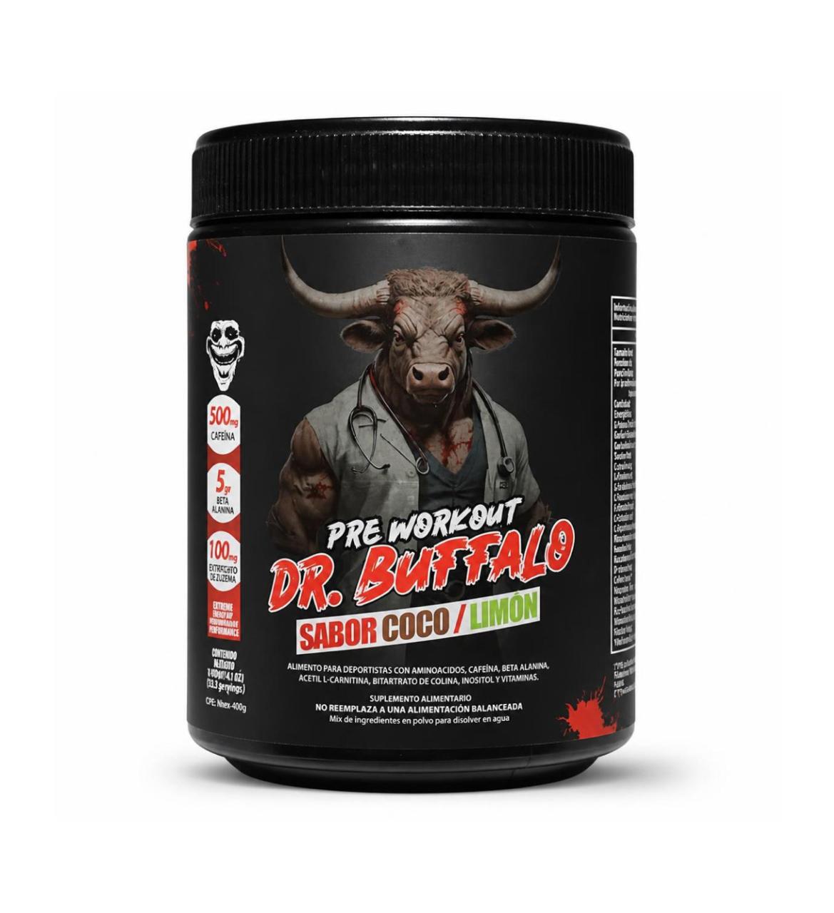 Pre Workout Dr. Buffalo Labz 460gr 30 servicios