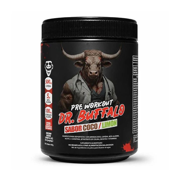 Pre Workout Dr. Buffalo Labz 460gr 30 servicios 1