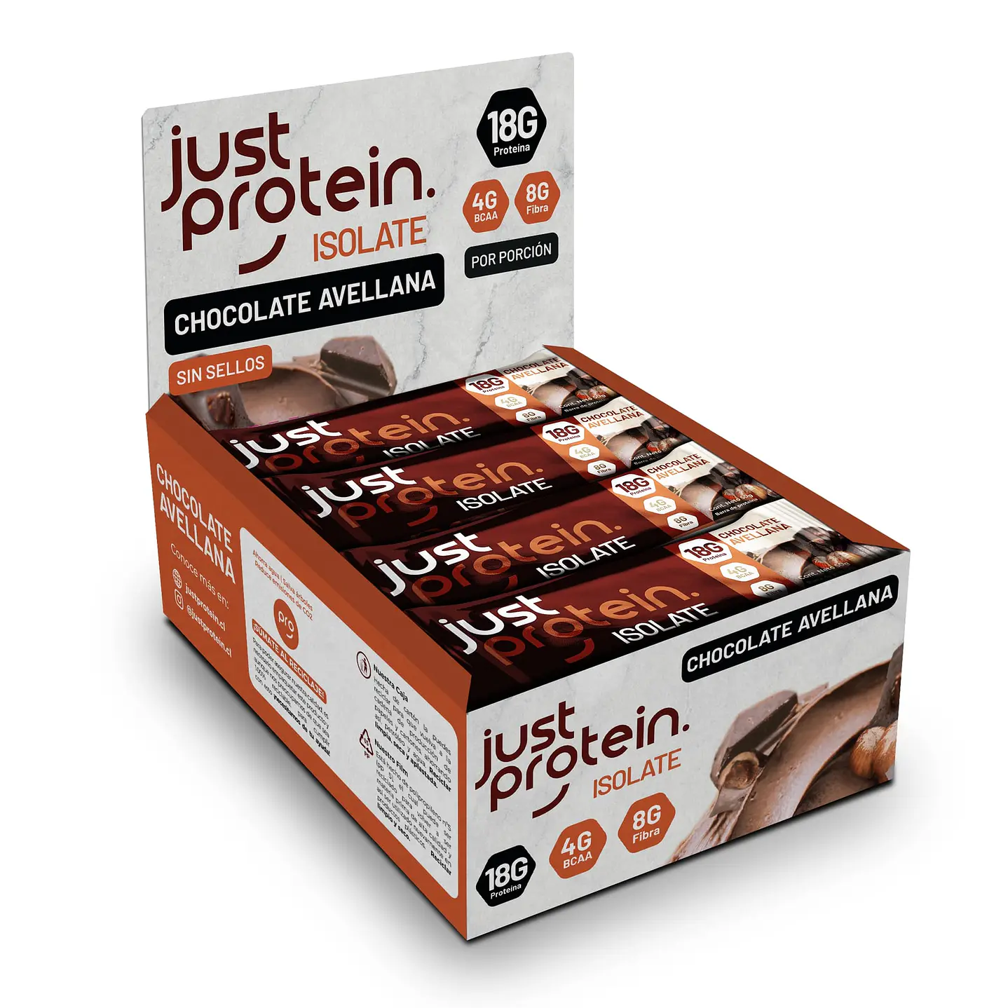 Just Protein Isolate 50gr (box 12 unidades) 3