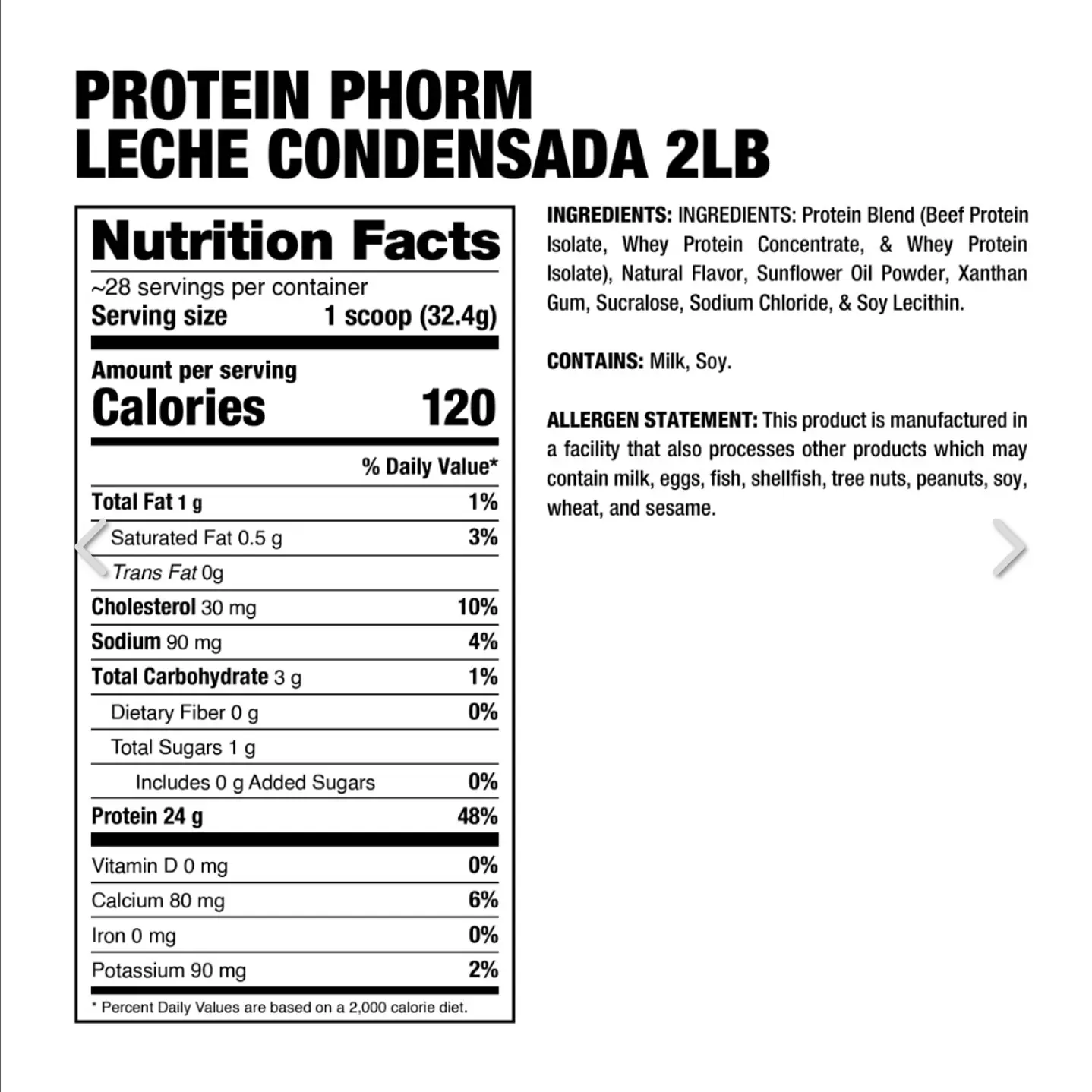 Dragon Pharma Protein Phorm 2 lb 2