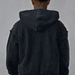 5209 - Sudadera Con Capucha Armadura Batman - Negro - Miniatura 2