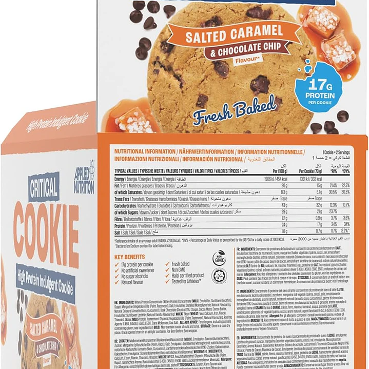 Critical Galleta Proteica Cookie 73gr (box 12 unidades) 2