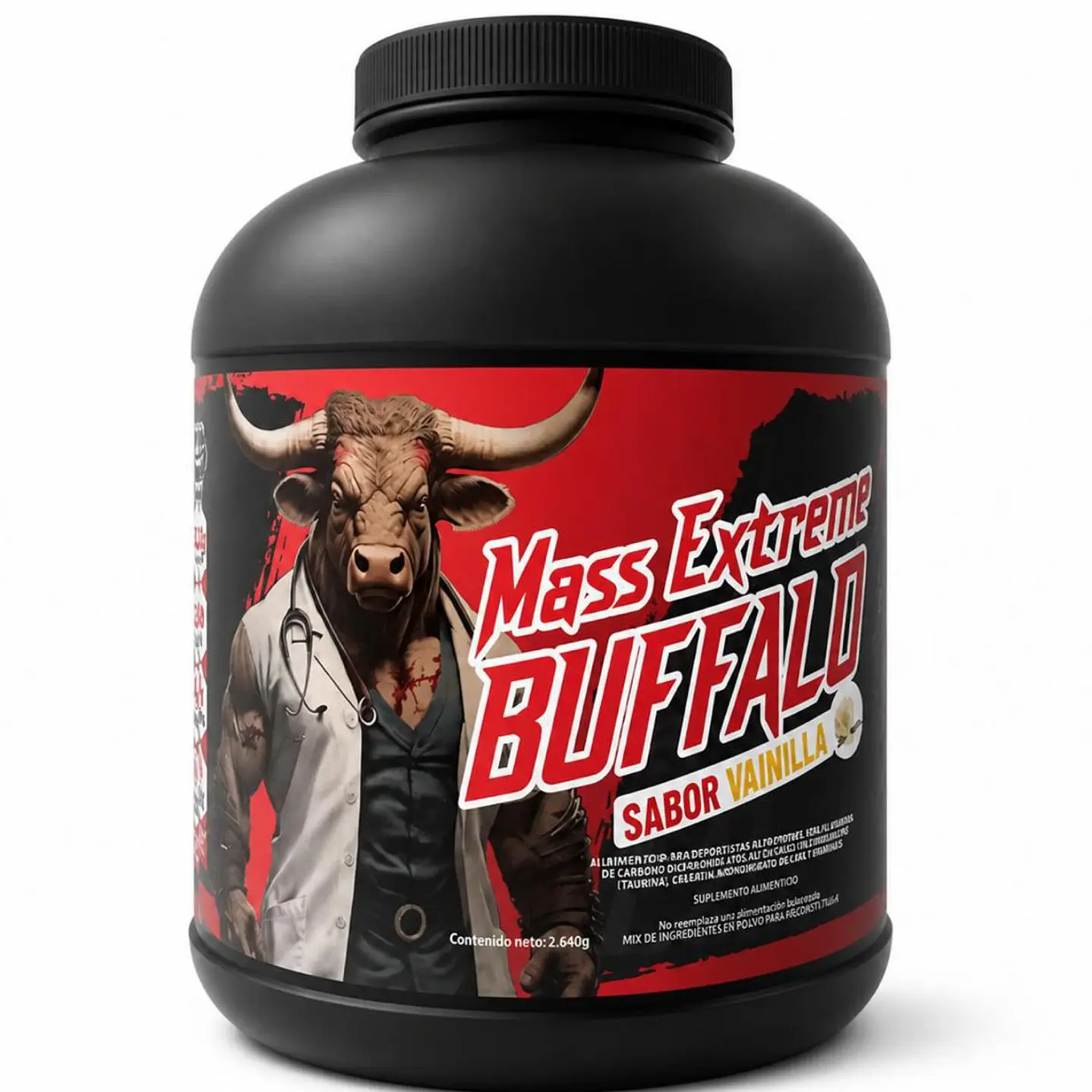 Pack Mass Extreme Buffalo 5.8 lb + Testo Full Buffalo 120 capsulas 2