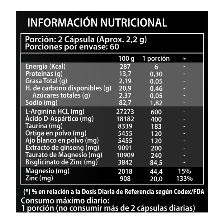Pack Mass Extreme Buffalo 5.8 lb + Testo Full Buffalo 120 capsulas 6