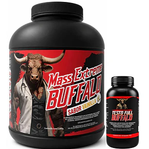 Pack Mass Extreme Buffalo 5.8 lb + Testo Full Buffalo 120 capsulas