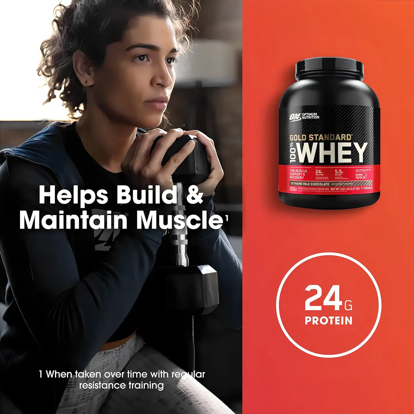 Pack Gold Standard 100% Whey Protein 5 lb + Creatina 100% monohydrate Buffalo Labz 300gr 4