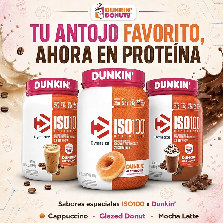 ISO 100 DUNKIN Edicion Limitada 5 lb 7