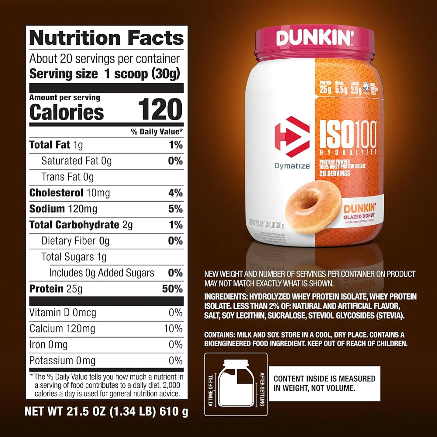 ISO 100 DUNKIN Edicion Limitada 5 lb 5