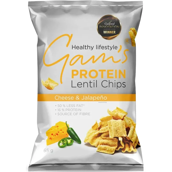 Gams Protein Lentil Chips 65gr 1