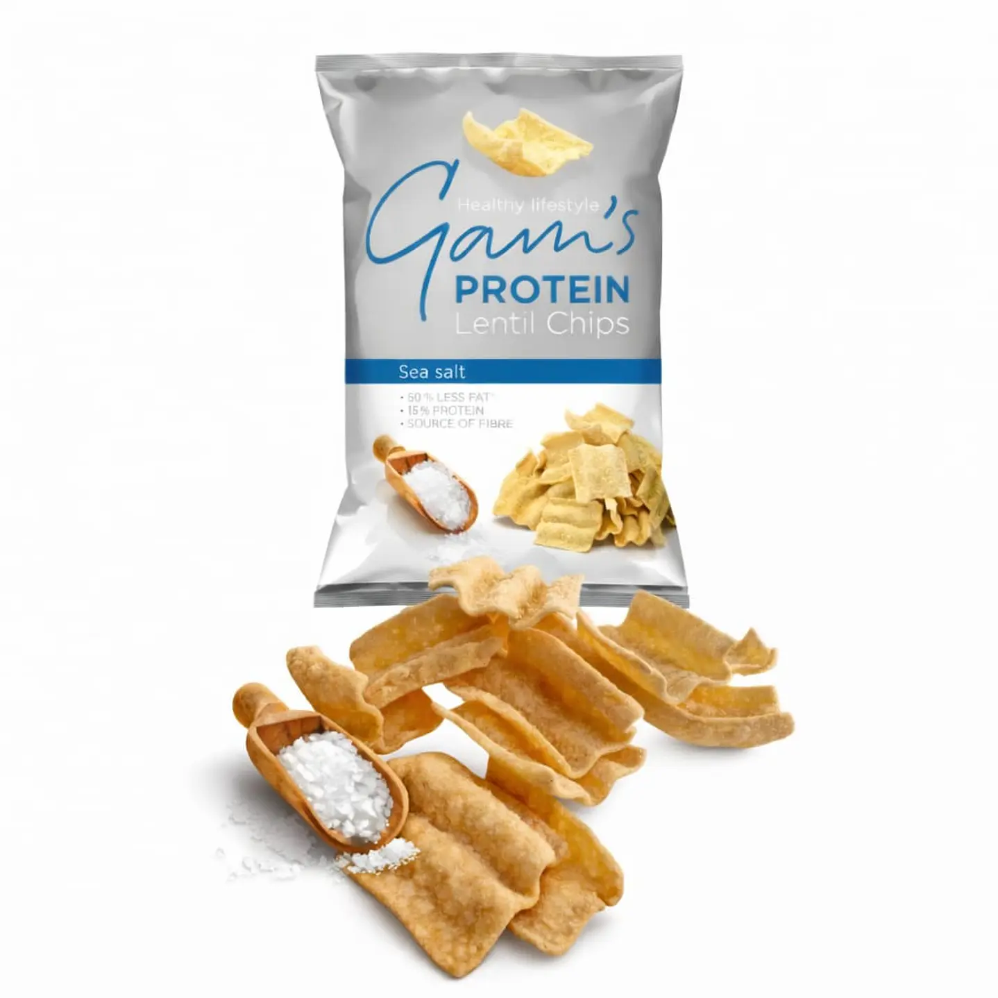 Gams Protein Lentil Chips 65gr (box 12 unidades) 13
