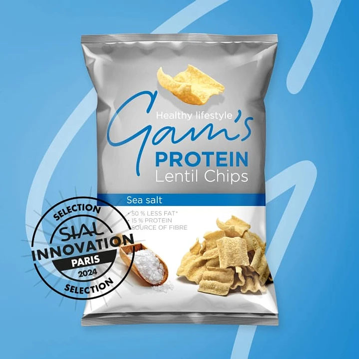 Gams Protein Lentil Chips 65gr (box 12 unidades) 20