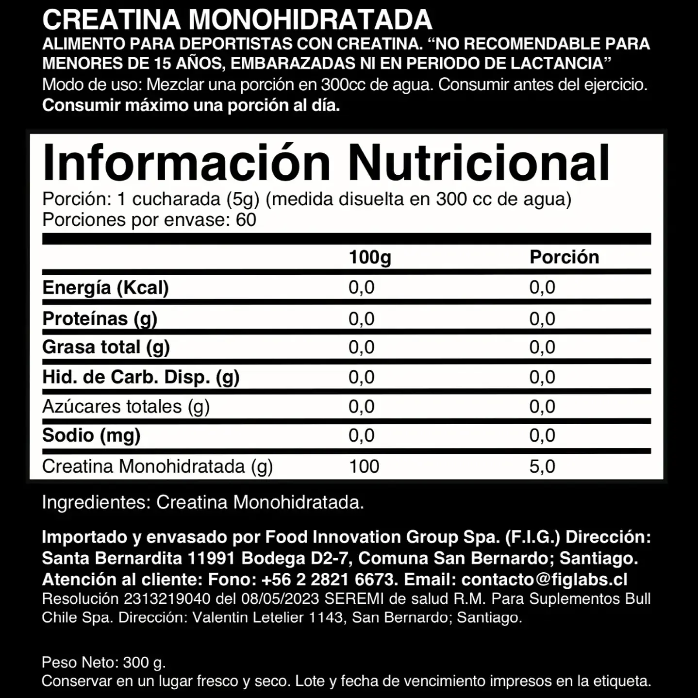 Pack 12 Creatina 100% monohydrate Buffalo Labz 300gr (pre venta) 2