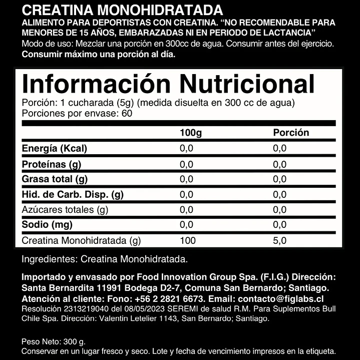 Pack 12 Creatina 100% monohydrate Buffalo Labz 300gr (pre venta) 2