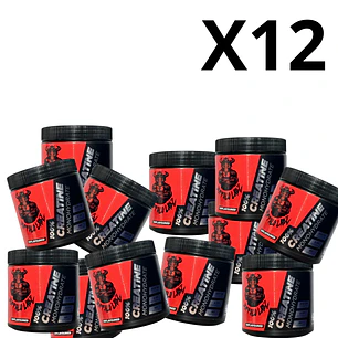 Pack 12 Creatina 100% monohydrate Buffalo Labz 300gr