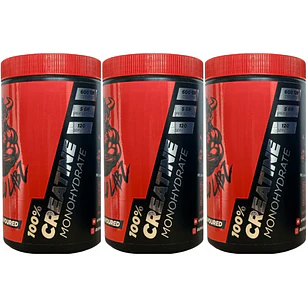 Pack 3 Creatina 100% monohydrate Buffalo Labz 600gr