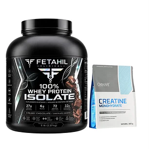 100% Whey Protein Isolate Fetahil - 2,2kg + OstroVit Creatina Monohydrate 300gr