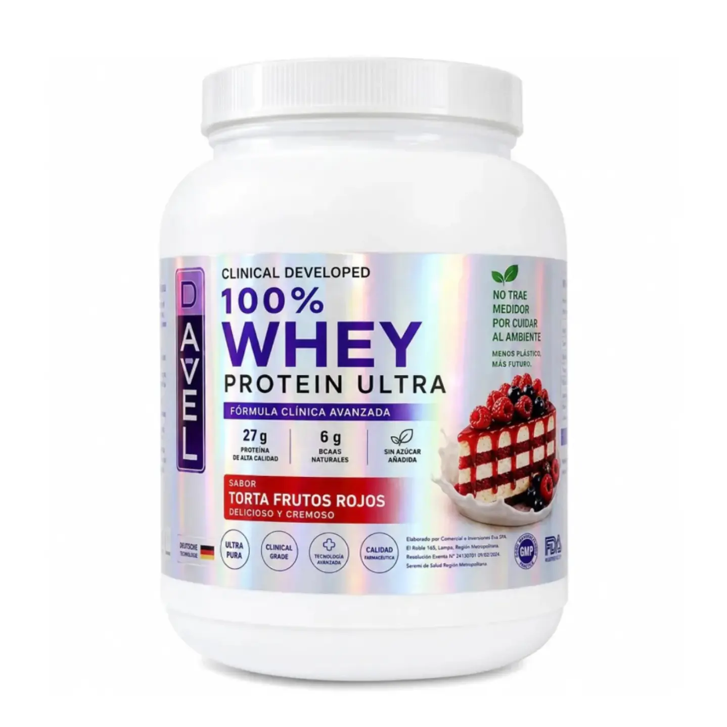 Whey Protein Ultra Davel 1kg- 33 servicios 2