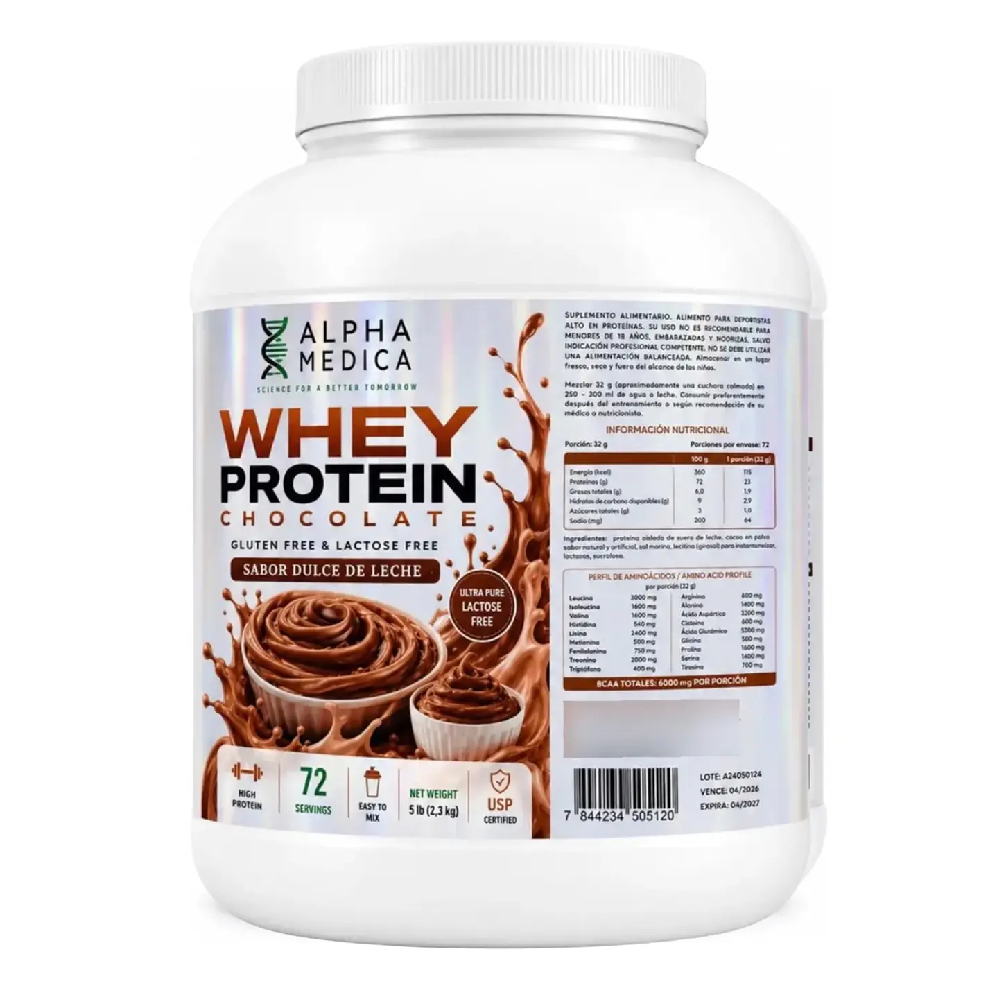 Proteina 100% Whey Isolate - 2.3kg, 72 servicios 6