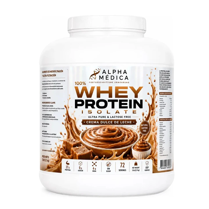 Proteina 100% Whey Isolate - 2.3kg, 72 servicios 5
