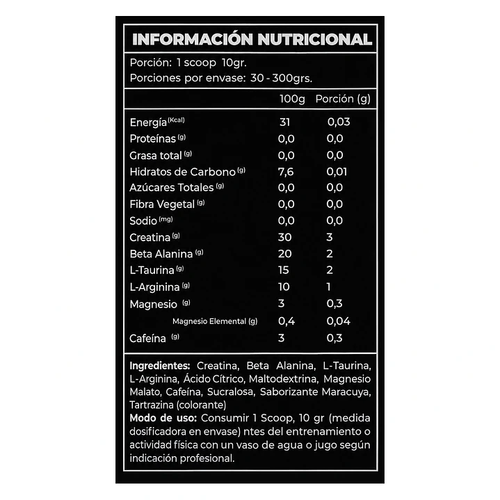 Pump Infernal 30 Servicios 2