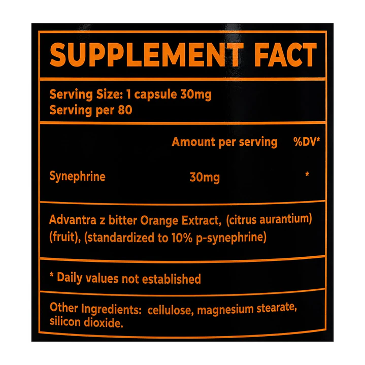 Sinefrina Infernal 30mg, 80 capsulas 2