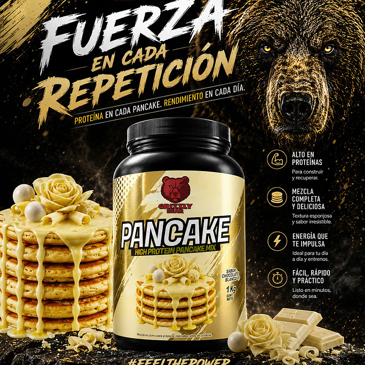 Pancake Grizzly Bear - 1 Kilo 2