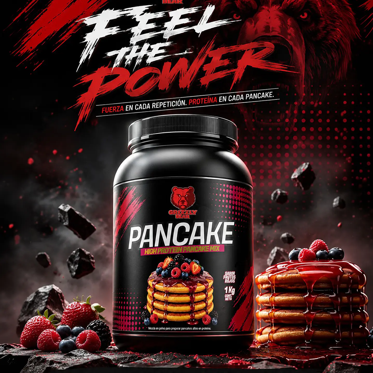 Pancake Grizzly Bear - 1 Kilo 3