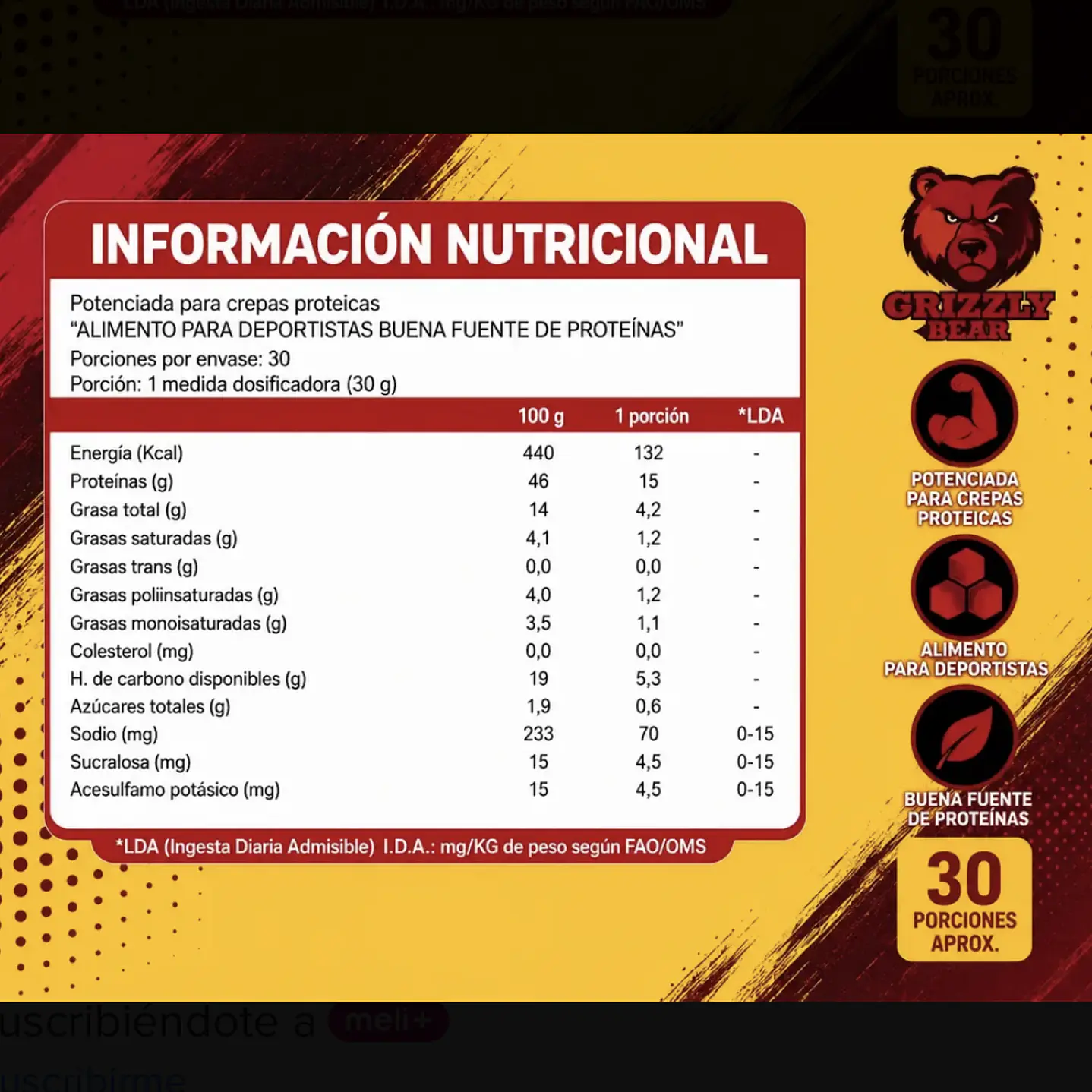 Pancake Grizzly Bear - 1 Kilo 7