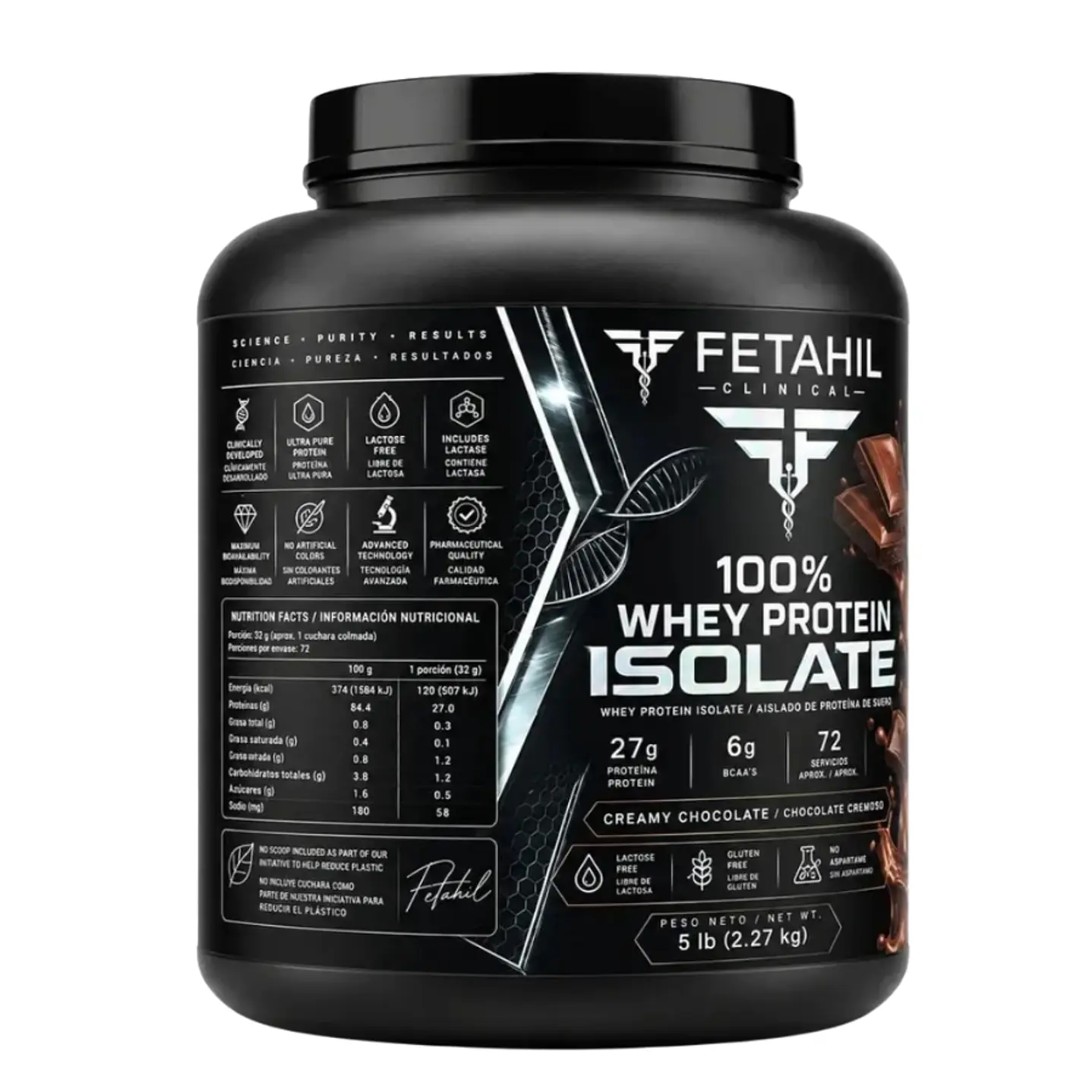 Pack 2 100% Whey Protein Isolate Fetahil - 2,2kg 2