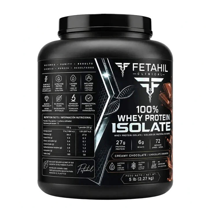 Pack 2 100% Whey Protein Isolate Fetahil - 2,2kg 2