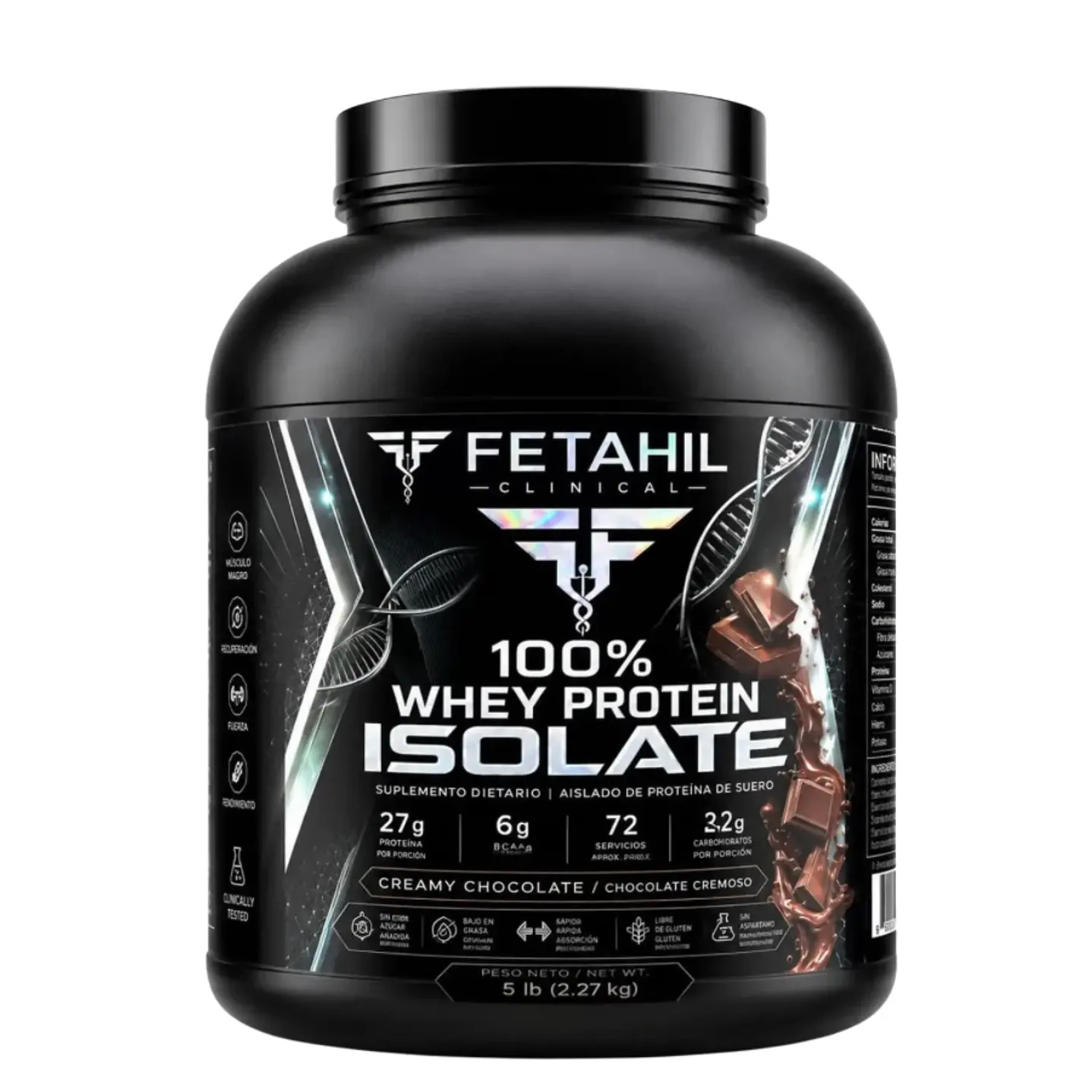 Pack 2 100% Whey Protein Isolate Fetahil - 2,2kg 5