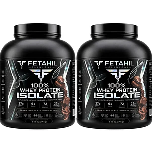 Pack 2 100% Whey Protein Isolate Fetahil - 2,2kg