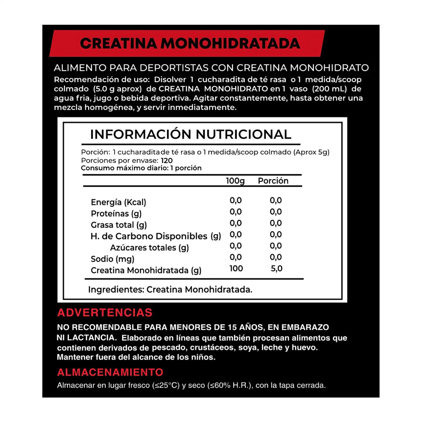 Creatina 100% monohydrate Buffalo Labz 1kg (pre venta) 2