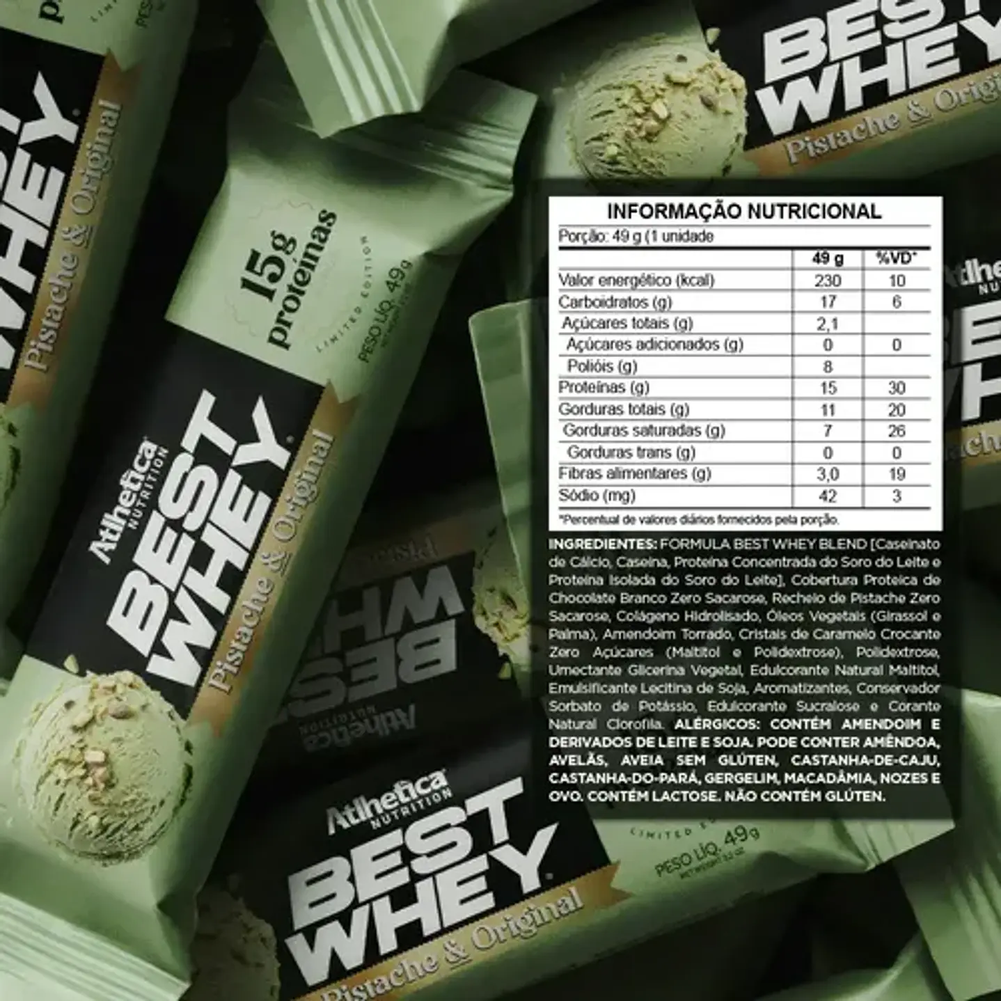 Atlhetica Nutrition Best Whey Bar 49gr (box 12 unidades) 2