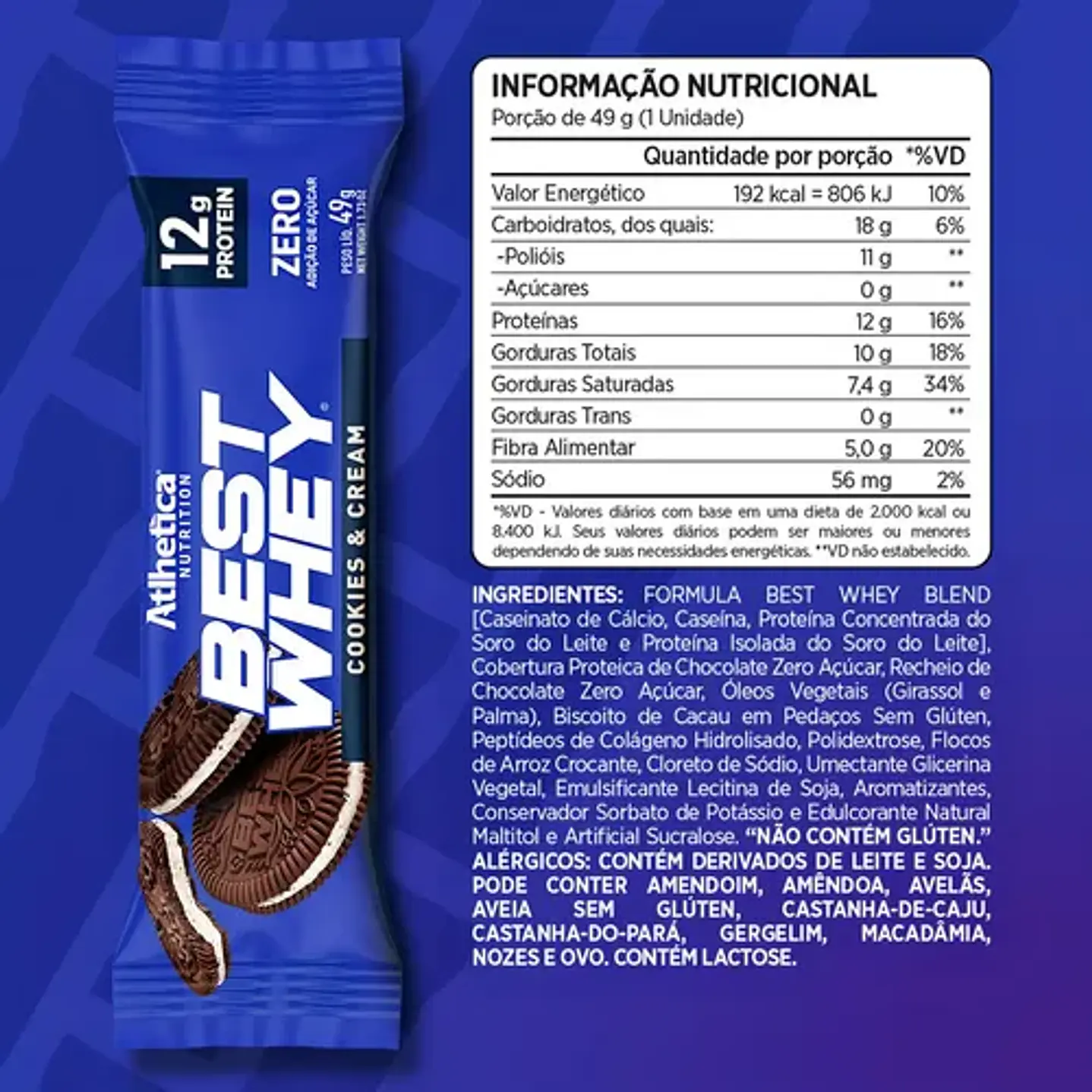 Atlhetica Nutrition Best Whey Bar 49gr (box 12 unidades) 4