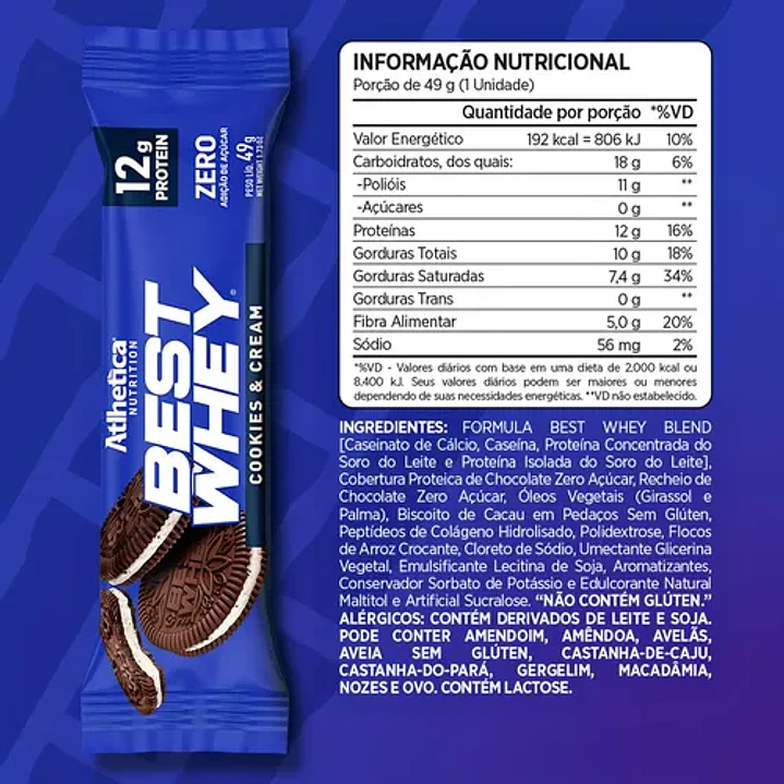 Atlhetica Nutrition Best Whey Bar 49gr (box 12 unidades) 4