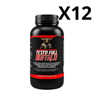 Pack 12 Testo Full Buffalo 120 capsulas