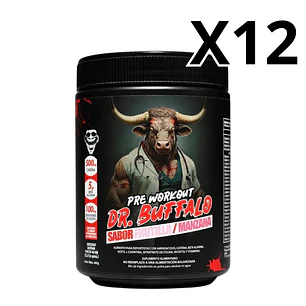 Pack 12 Pre Workout Dr. Buffalo Labz 30 servicios