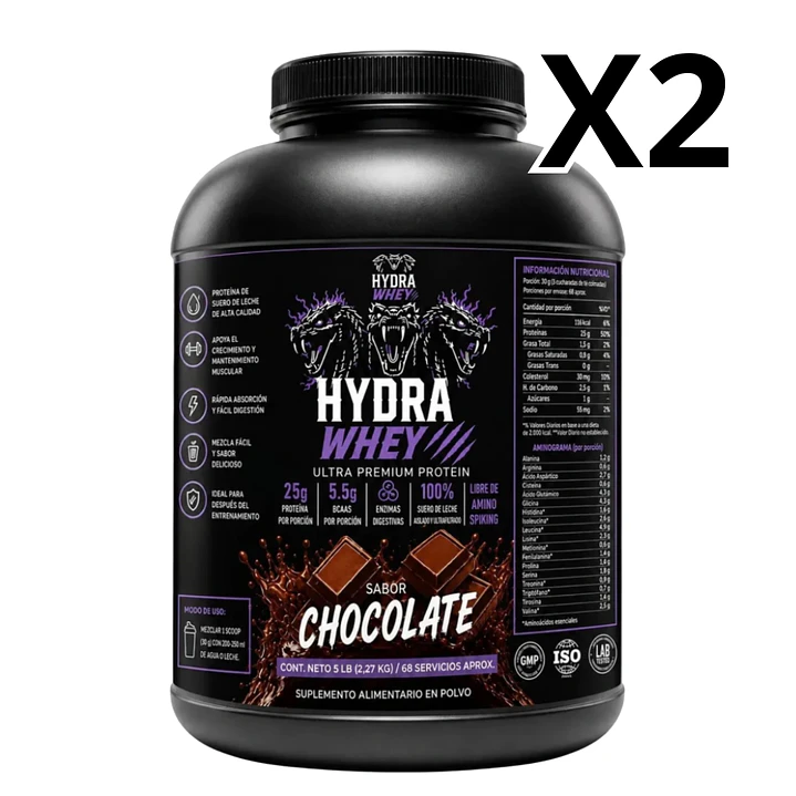 Pack 2 Hydra Whey Ultra Premium Protein 5 lb 1