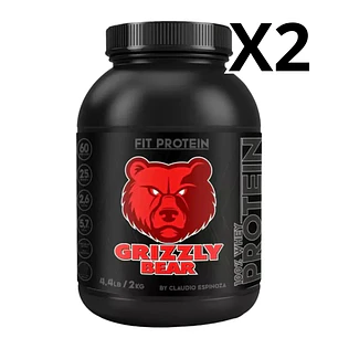 Pack 2 Proteina Whey Grizzly Bear - 2 Kilos