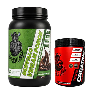 Pack Buffalo Vegan Force 2lb + Creatine 100% monohydrate Buffalo Labz 300gr