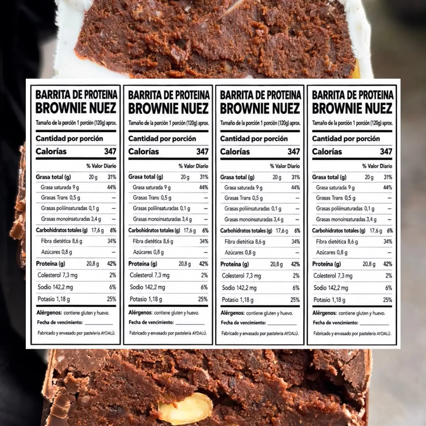 Barrita De Proteina Brownie Nuez 120gr 4