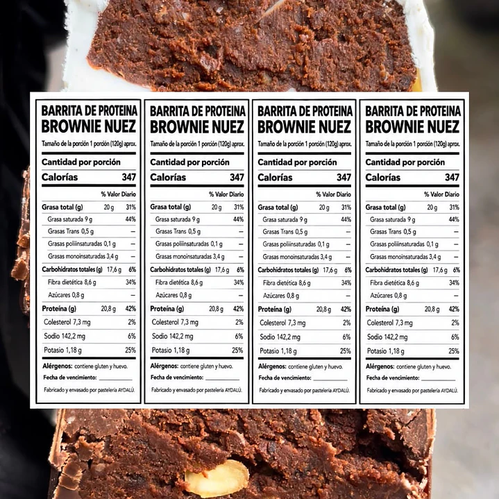 Barrita De Proteina Brownie Nuez 120gr 4